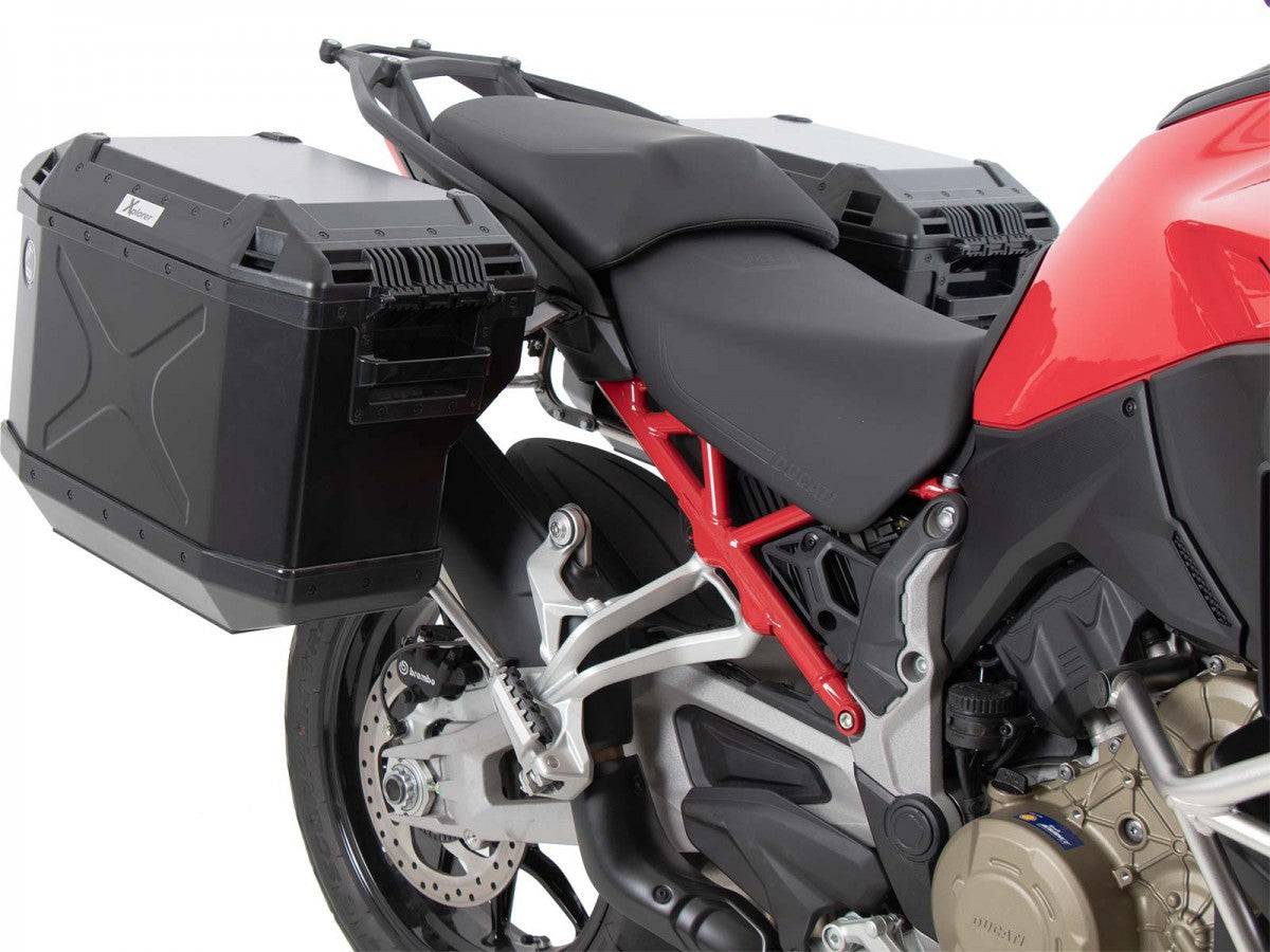 Hepco & Becker Ducati Multistrada V4 /S 21- Sideveskebærer Cutout m/Xplorer Black