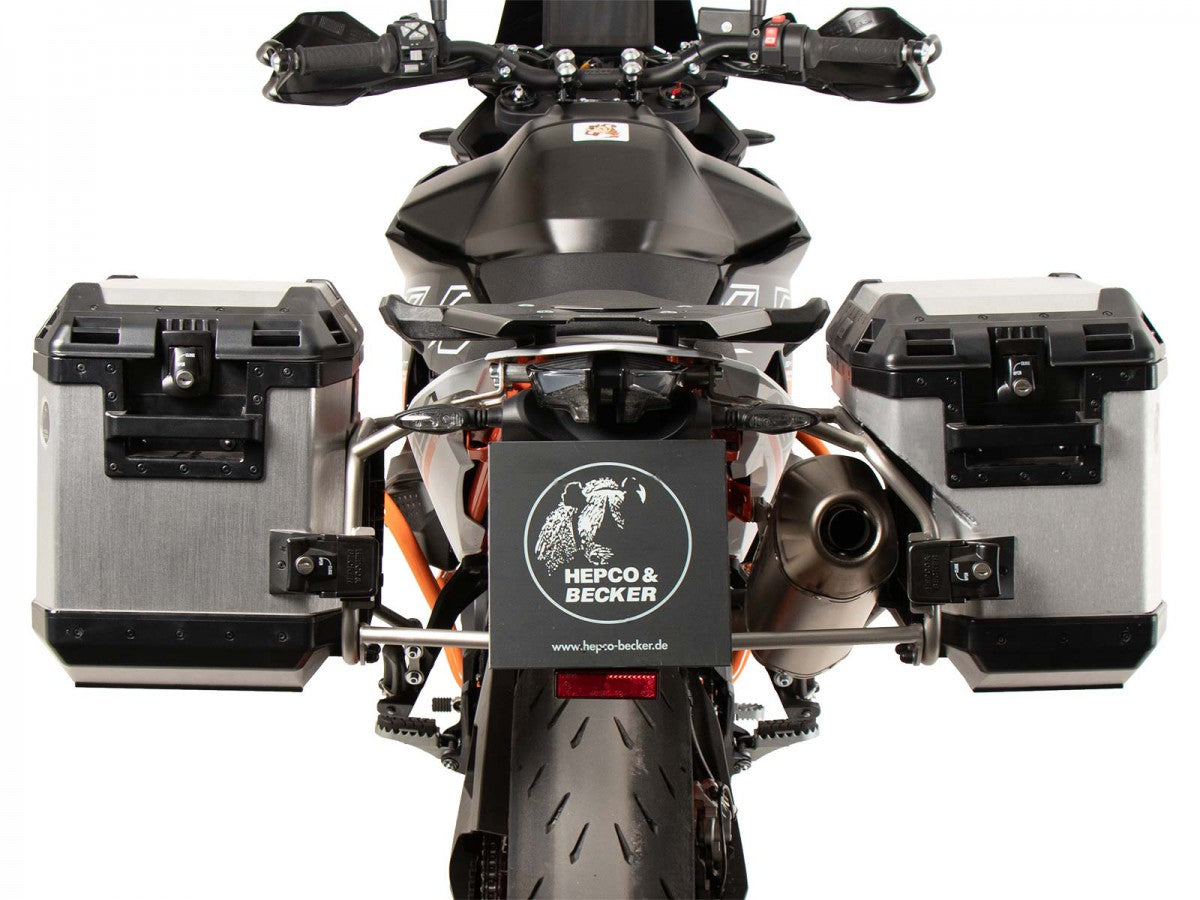 Hepco & Becker KTM 890 SMT 23- Sideveskebærer Cutout m/Xplorer Alu