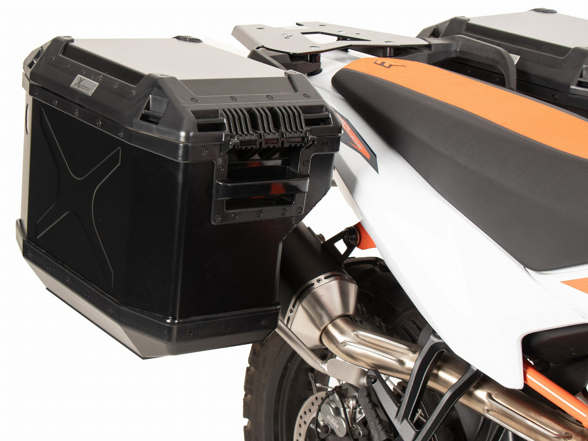 Hepco & Becker KTM 890 Adventure 23- Sideveskebærer Cutout m/Xplorer Sort