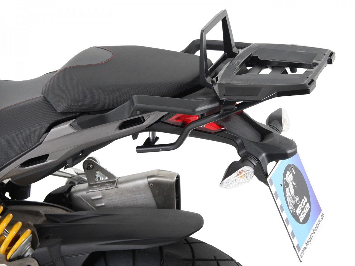 Hepco & Becker Ducati Multistrada 1260 Enduro 19- toppbrett alurack Sort