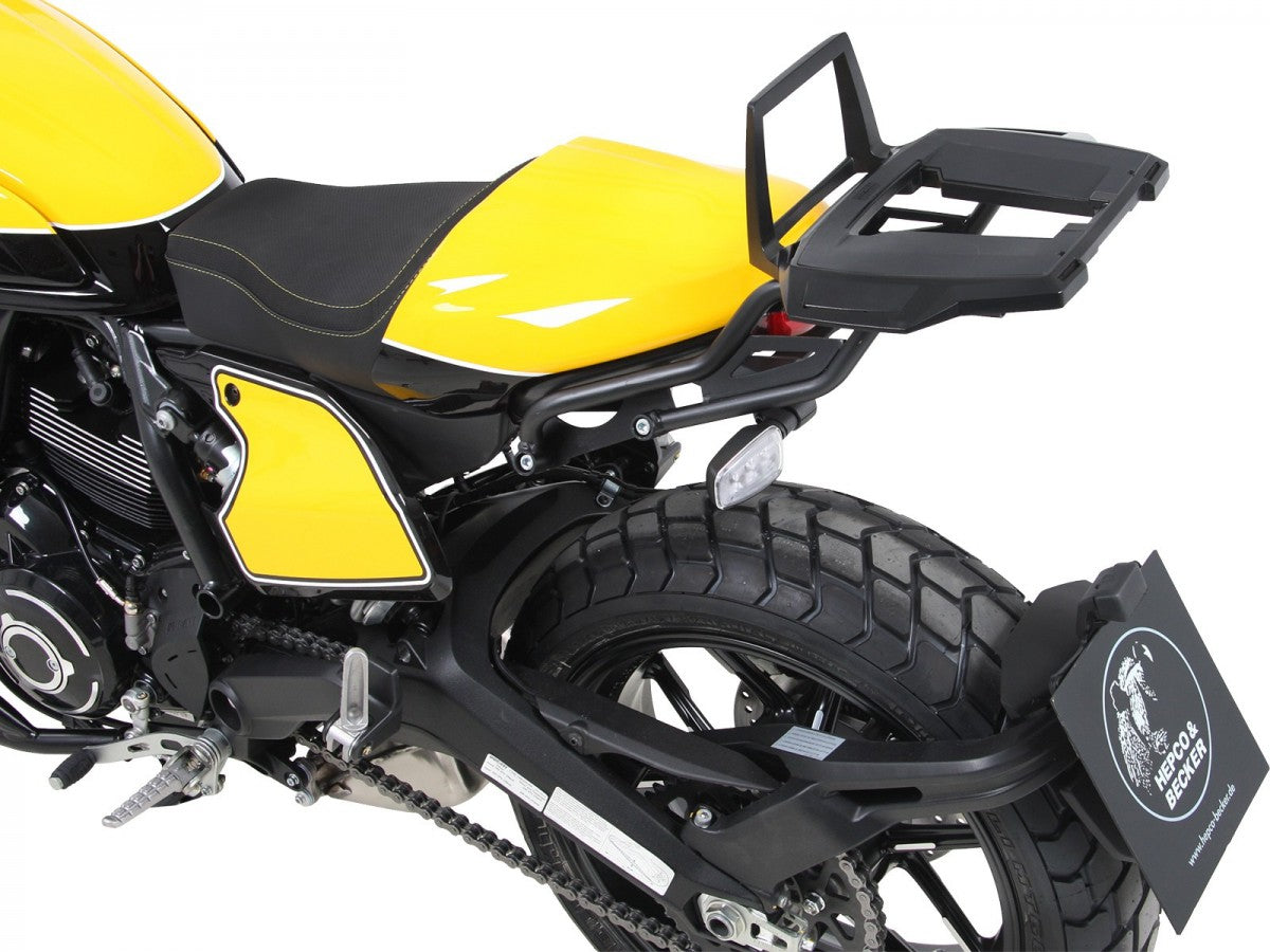Hepco & Becker Alurack/Toppbrett sort Ducati Scrambler 19-