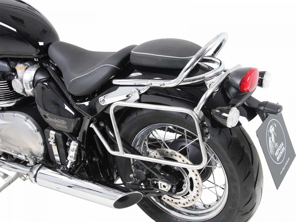 Hepco & Becker Triumph Bonneville Speedmaster Sideveskebærer Permanent Chrome