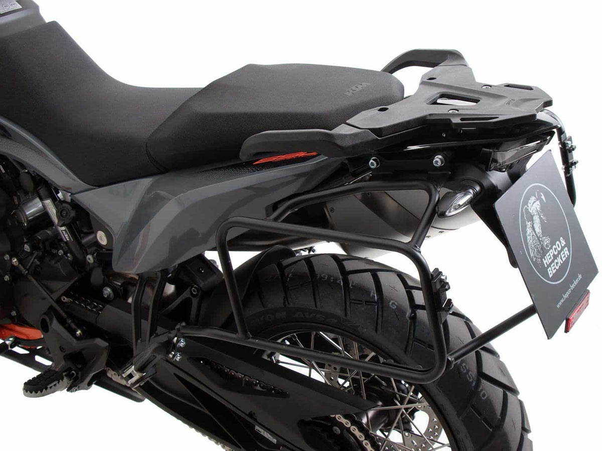 KTM 890 Adventure 23- Sideveskebærer Perm. Mounted H&B Sort