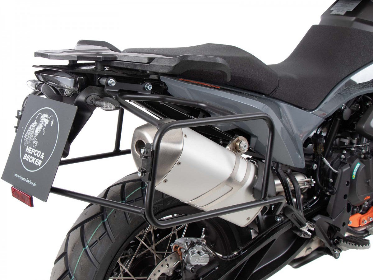 KTM 790 Adventure 23- Sideveskebærer Perm. montert H&B Sort