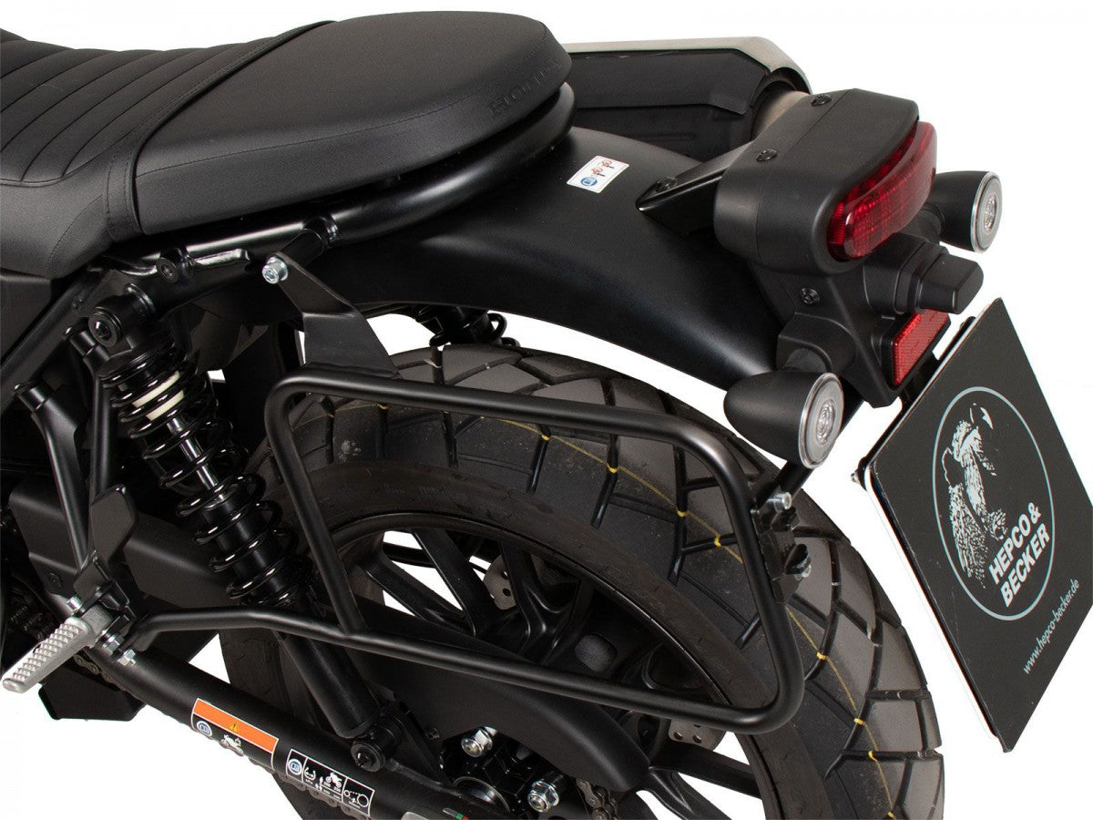 Hepco & Becker Honda CL 500 23- Perm. mont. Sideveskebærer Sort kun v. side