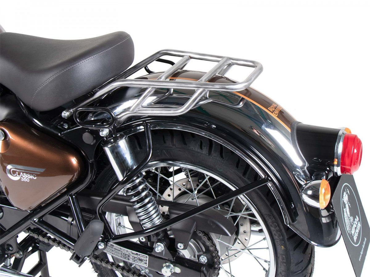 Hepco & Becker Royal Enfield Classic 350 22- Rear rack tube-type Chrome u/passasjer-sete