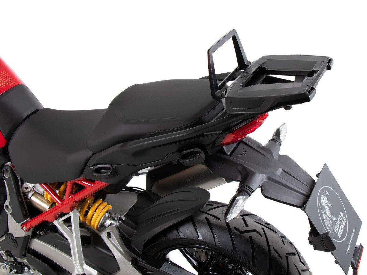 Hepco & Becker Ducati Multistrada V4 S 21- Alurack/Toppbrett Sort