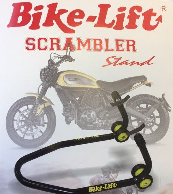 Bike-Lift Rear Stand Ducati Scrambler ink adaptere Sort