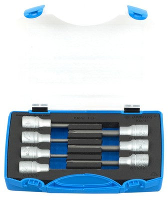 Unior Set of long screwdriver socket with TX profile 1/2 in plastic box (torx)