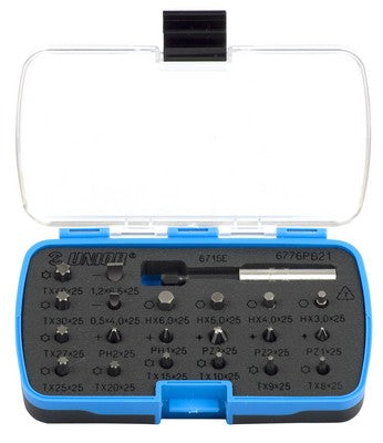 Unior Bits set in plastic box