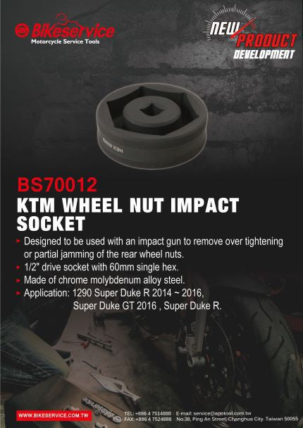 SPS KTM Wheel Nut Impact Socket