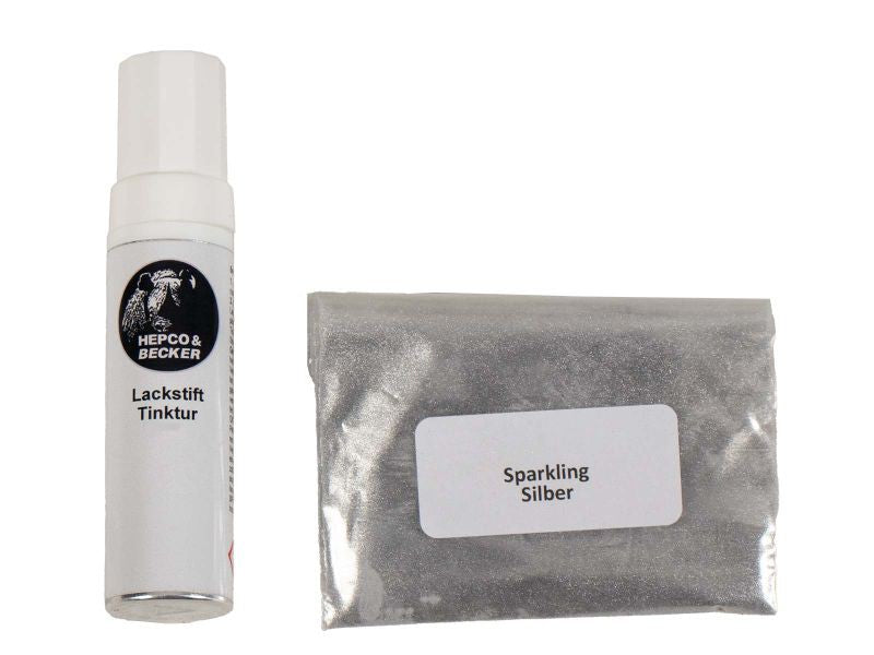 Hepco & Becker Paint repair set Silver