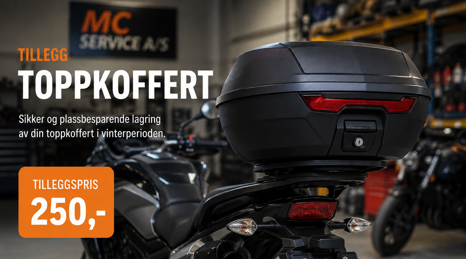 Lagring med toppkoffert