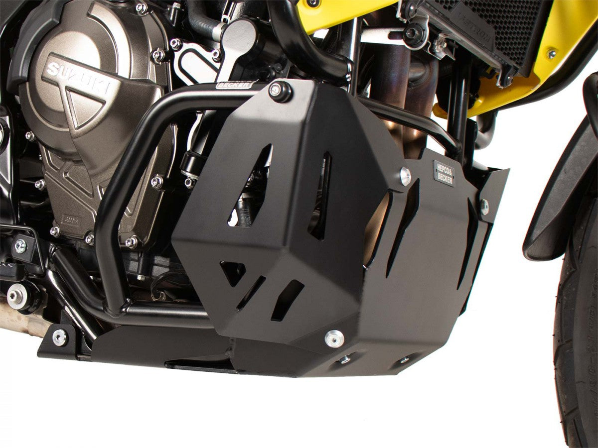 Hepco & Becker Suzuki V-Strom 800DE 23- Alu plate Beskyttelse under motor Sort NB webtekst