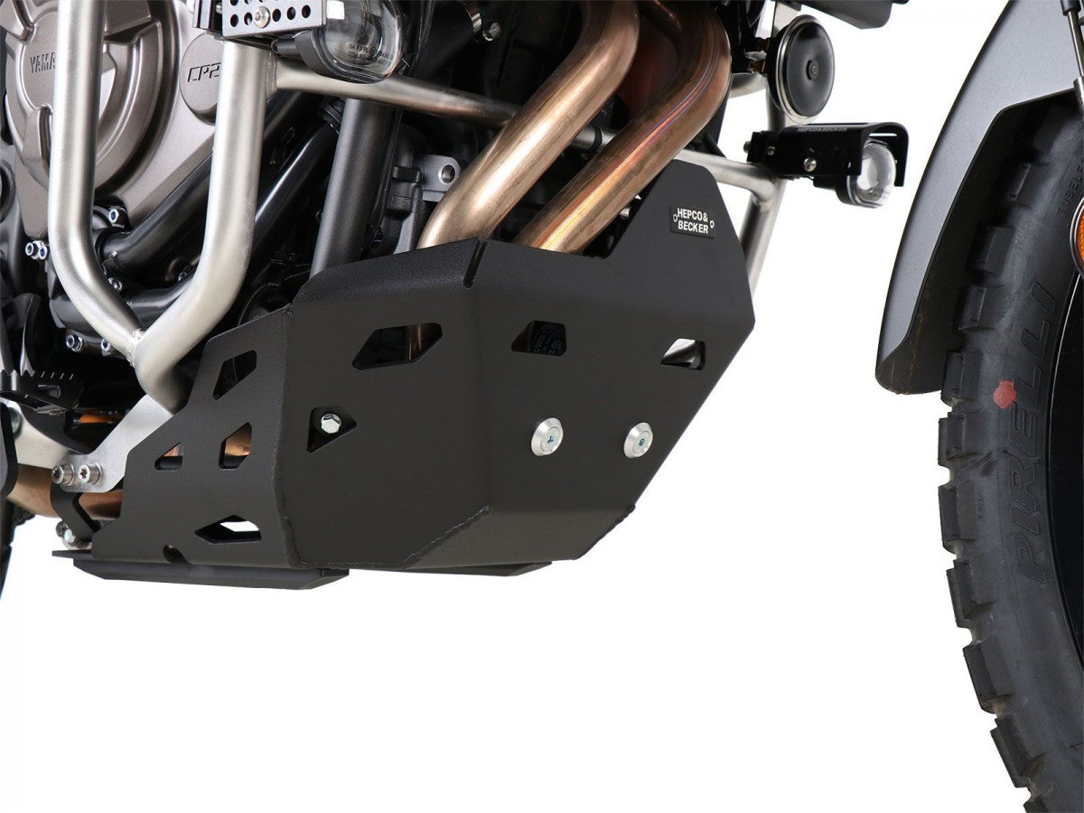 Hepco & Becker Yamaha Tenere 700 25- Alu plate Beskyttelse under motor Sort