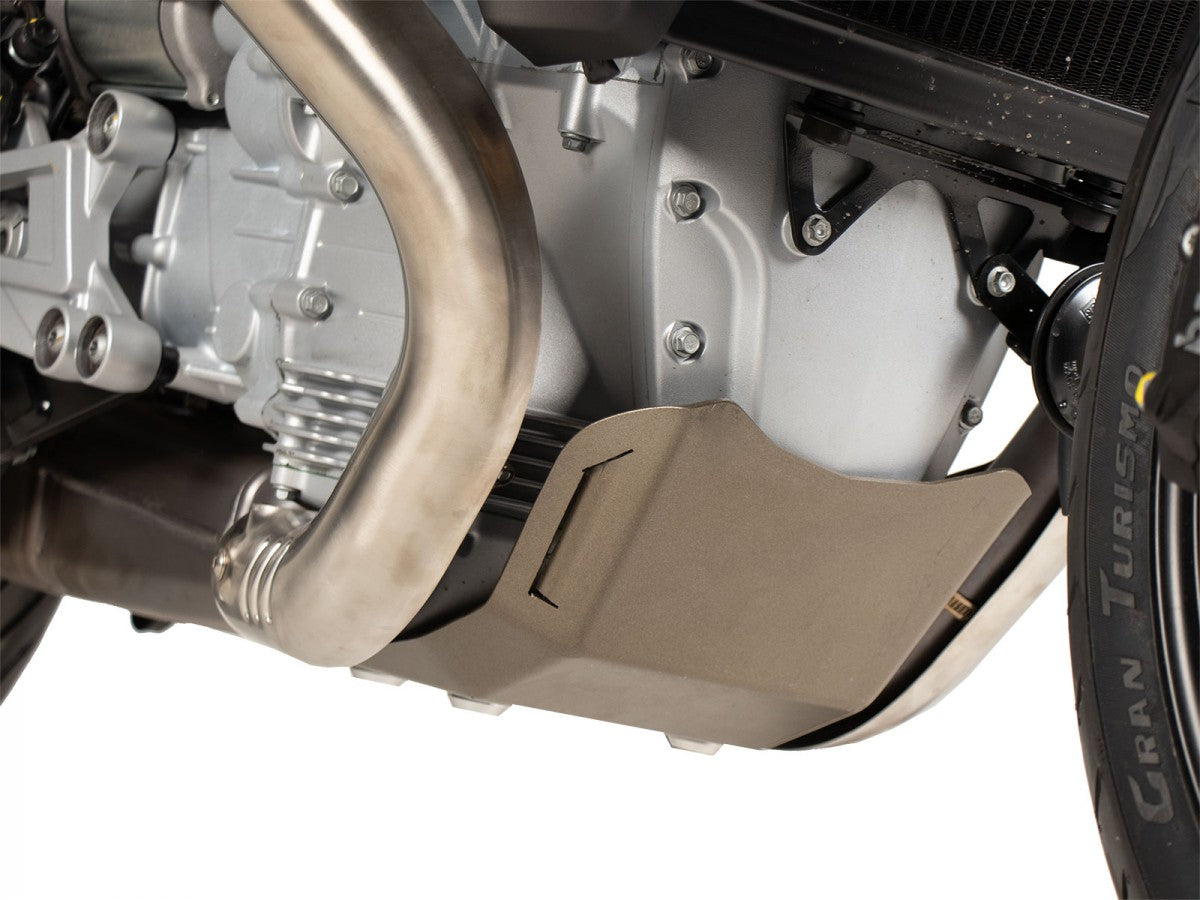 Hepco & Becker MotoGuzzi V100 Mandello/S 22- Alu plate Beskyttelse under motor Titan