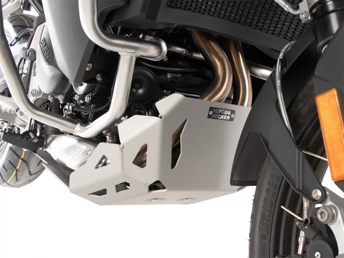 Hepco & Becker BMW F900 GSA 24- Skid plate Sølv