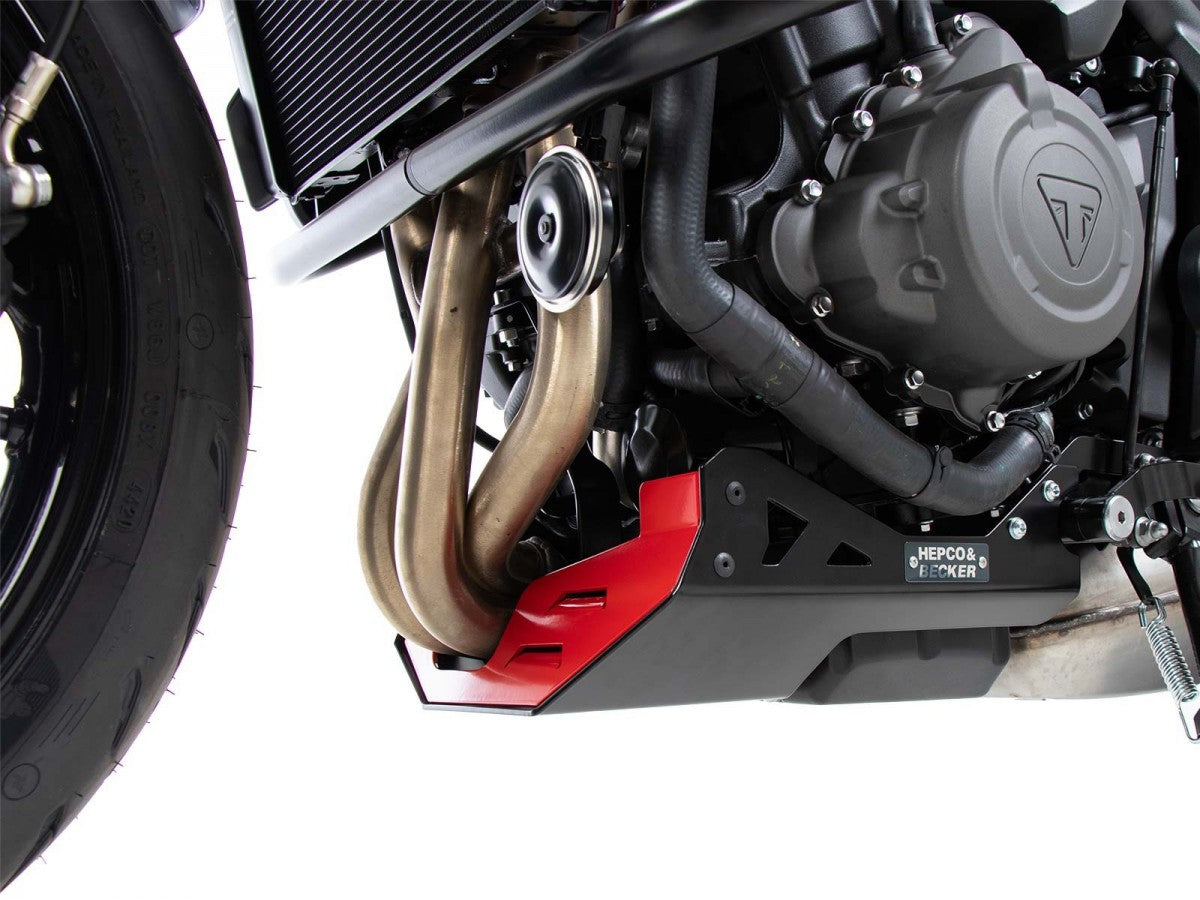 Triumph Trident 660 21-24 Belly Pan H&B Sort/Rød