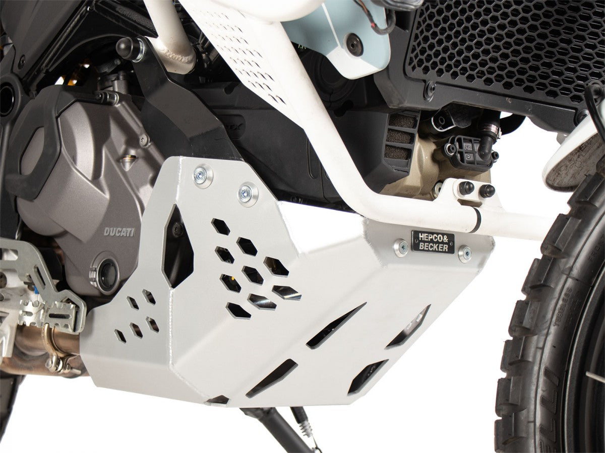 Hepco & Becker Ducati Desert X 22- Alu plate Beskyttelse under motor Alu