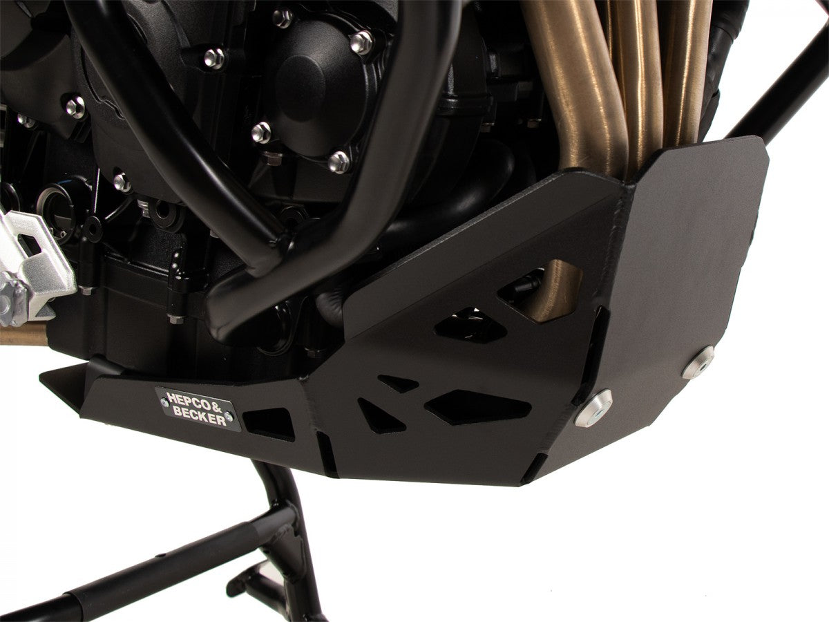 Hepco & Becker Triumph Tiger 900 Rally Pro 24- Alu plate Beskyttelse under motor Sort