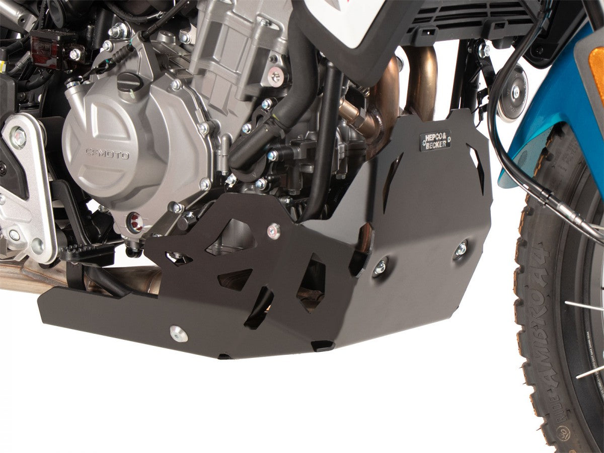 Hepco & Becker CFMoto 450 MT 24- Alu plate Beskyttelse under motor Sort