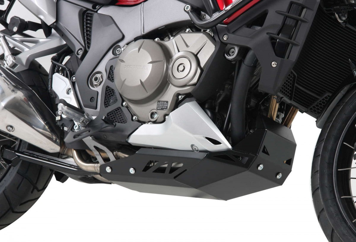 Hepco & Becker Honda Crosstourer 12-14 Alu plate (sort) Beskyttelse under motor