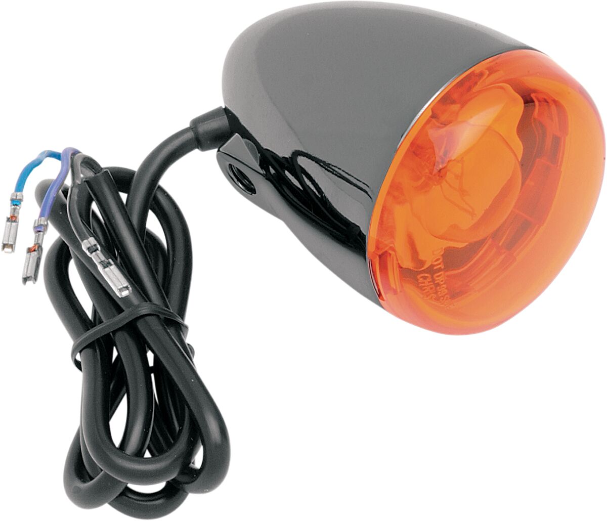 Blinklys, Turn Signal Front W/AMBER Lens — Chris Products 8500A-BN