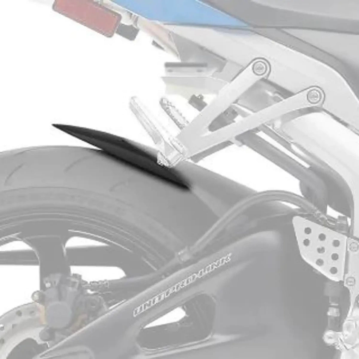 R&G Hugger Extension, Matte Black, Honda CBR 600RR 08-12