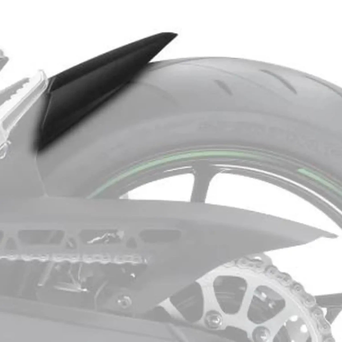 R&G Hugger Extension, Matte Black, Kawasaki Z H2 20-