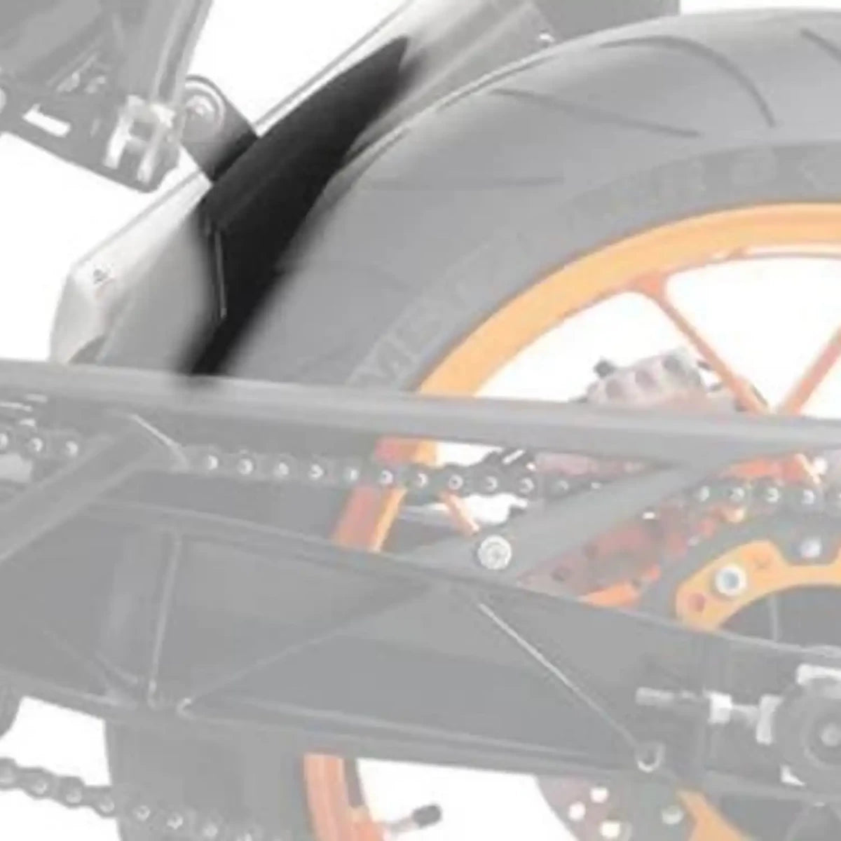 R&G Hugger Extension, Matte Black, KTM Duke 690 12-