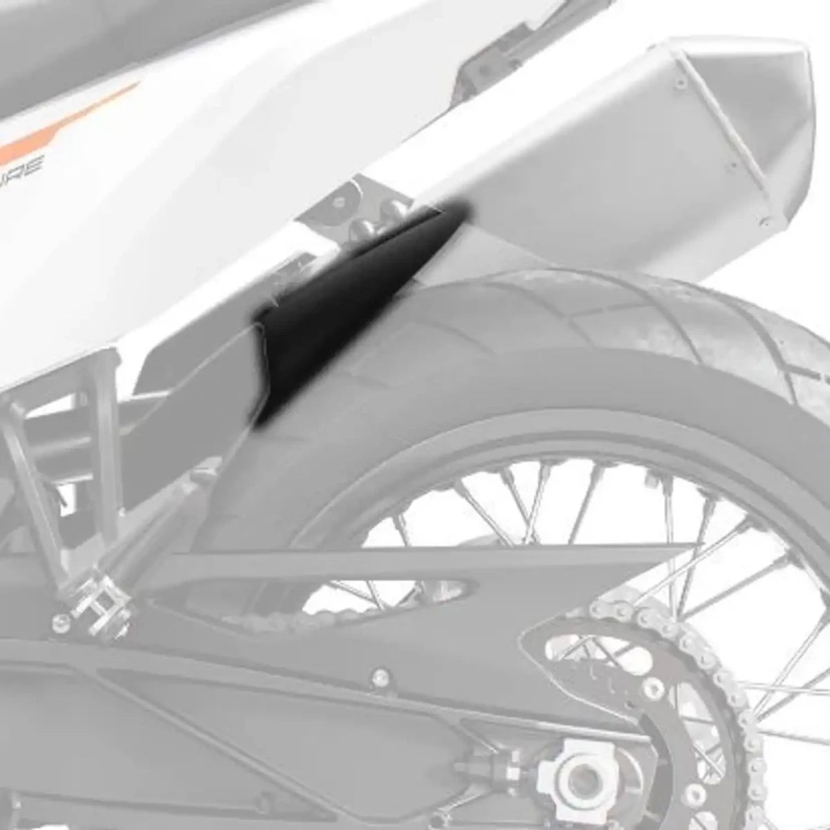 R&G Hugger Extension, Matte Black, KTM 790/890 Adventure 19-, HVA Norden 901 22-
