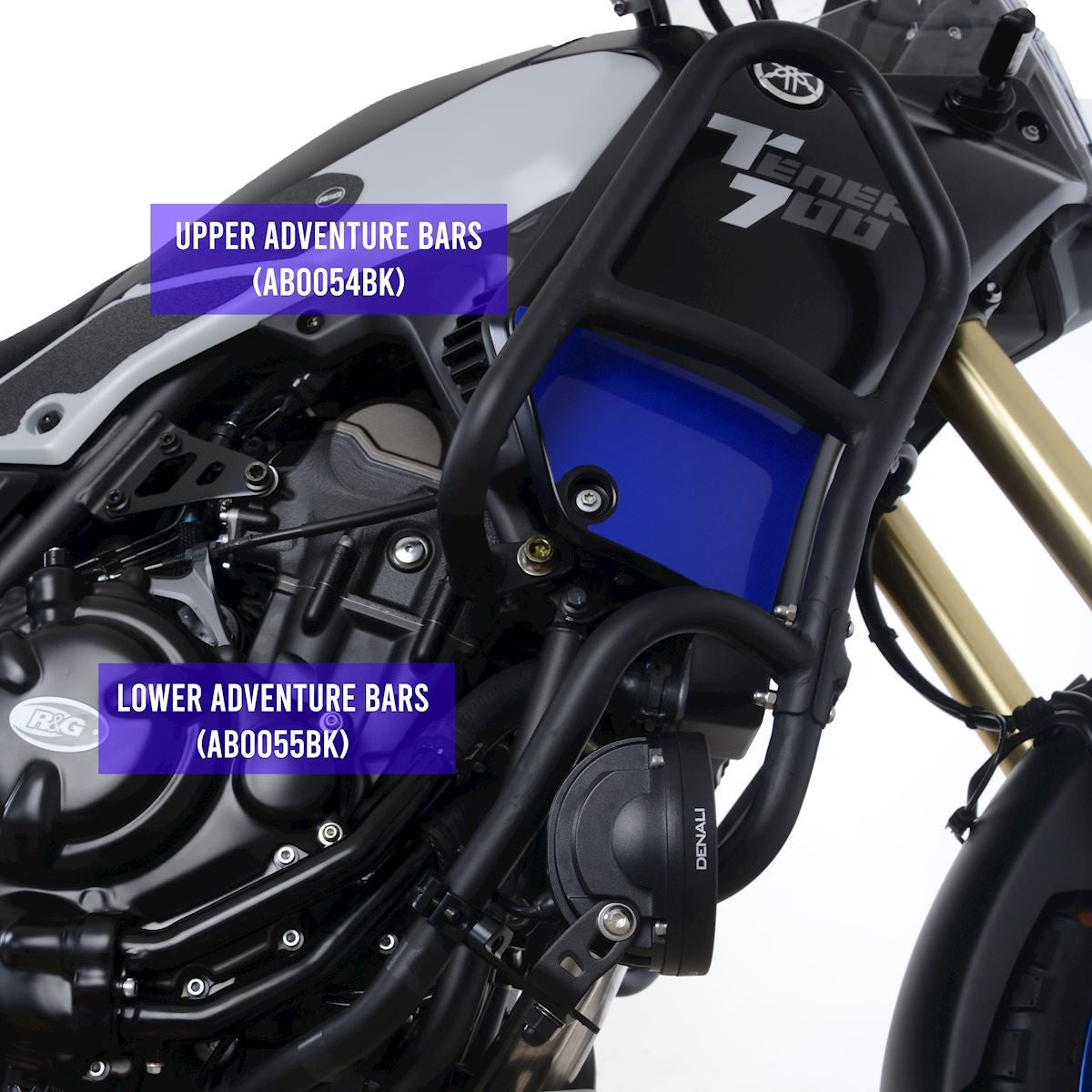 R&G Adventure Bøyler (Lower), Yamaha XTZ700 Tenere '19-'21 (can only be fitted with AB0054)