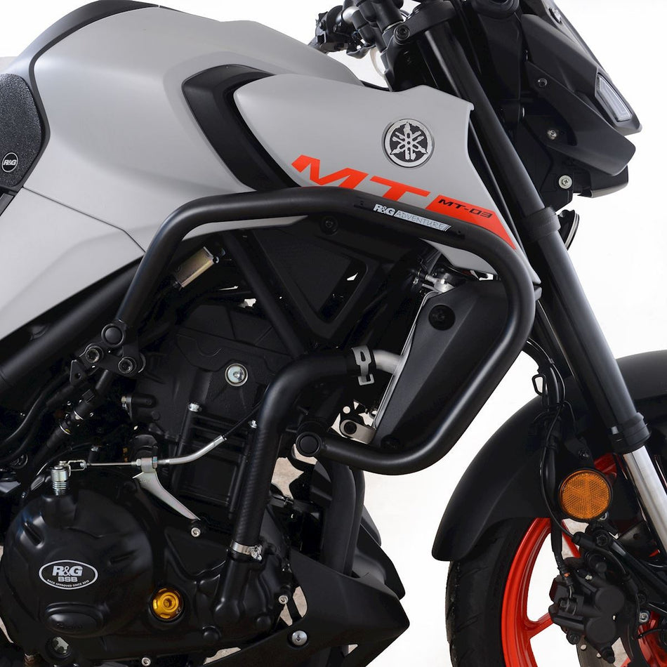 R&G Adventure Bøyler, black, Yamaha MT-03 '20-