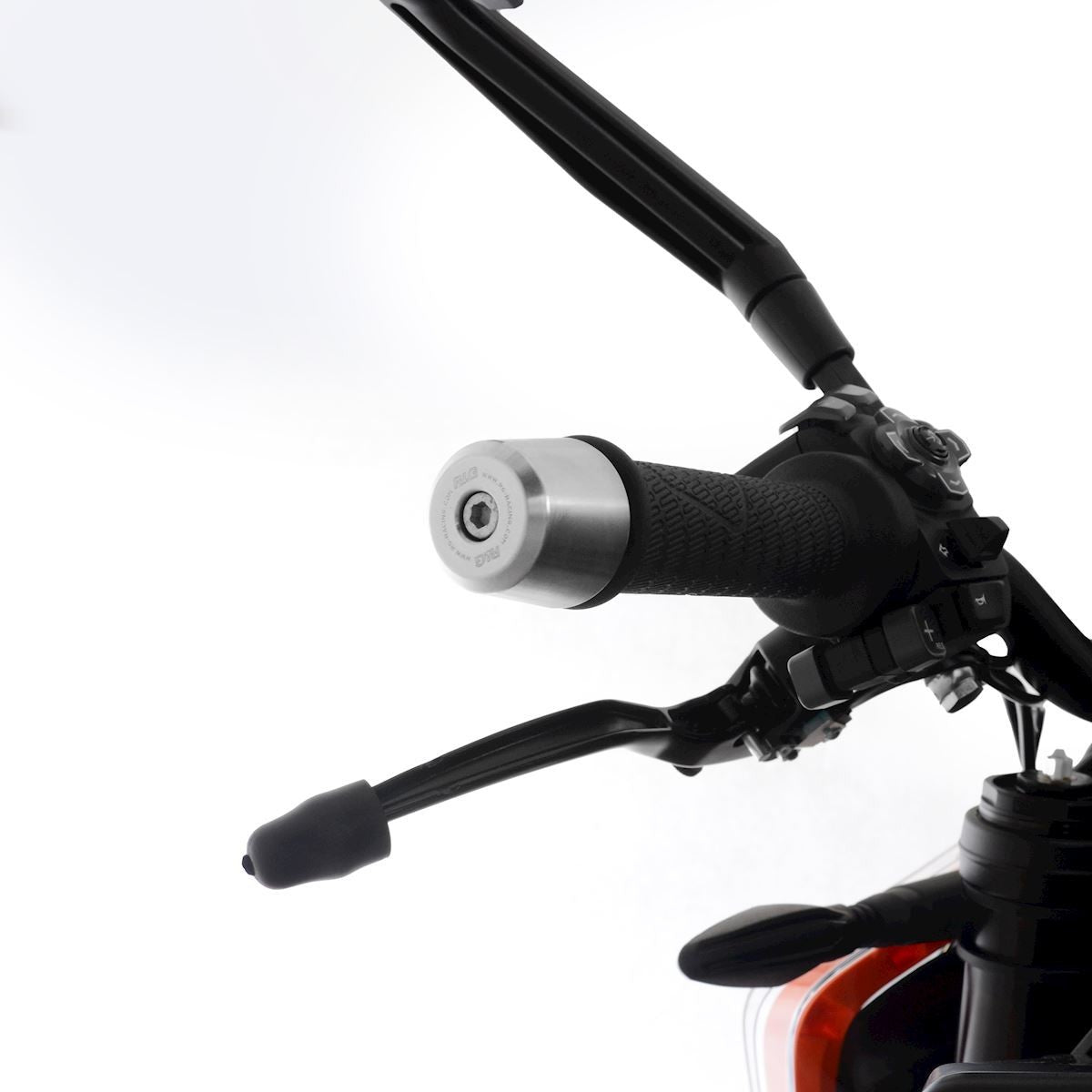R&G Stainless Styrevekter, KTM 690 Duke '12 / 690 Duke R / 990SMR '08-'12 / 1290 Super Duke / SuperDuke GT, Husqvarna Vit/Svart 701, Vit/Svart 401 up to '19