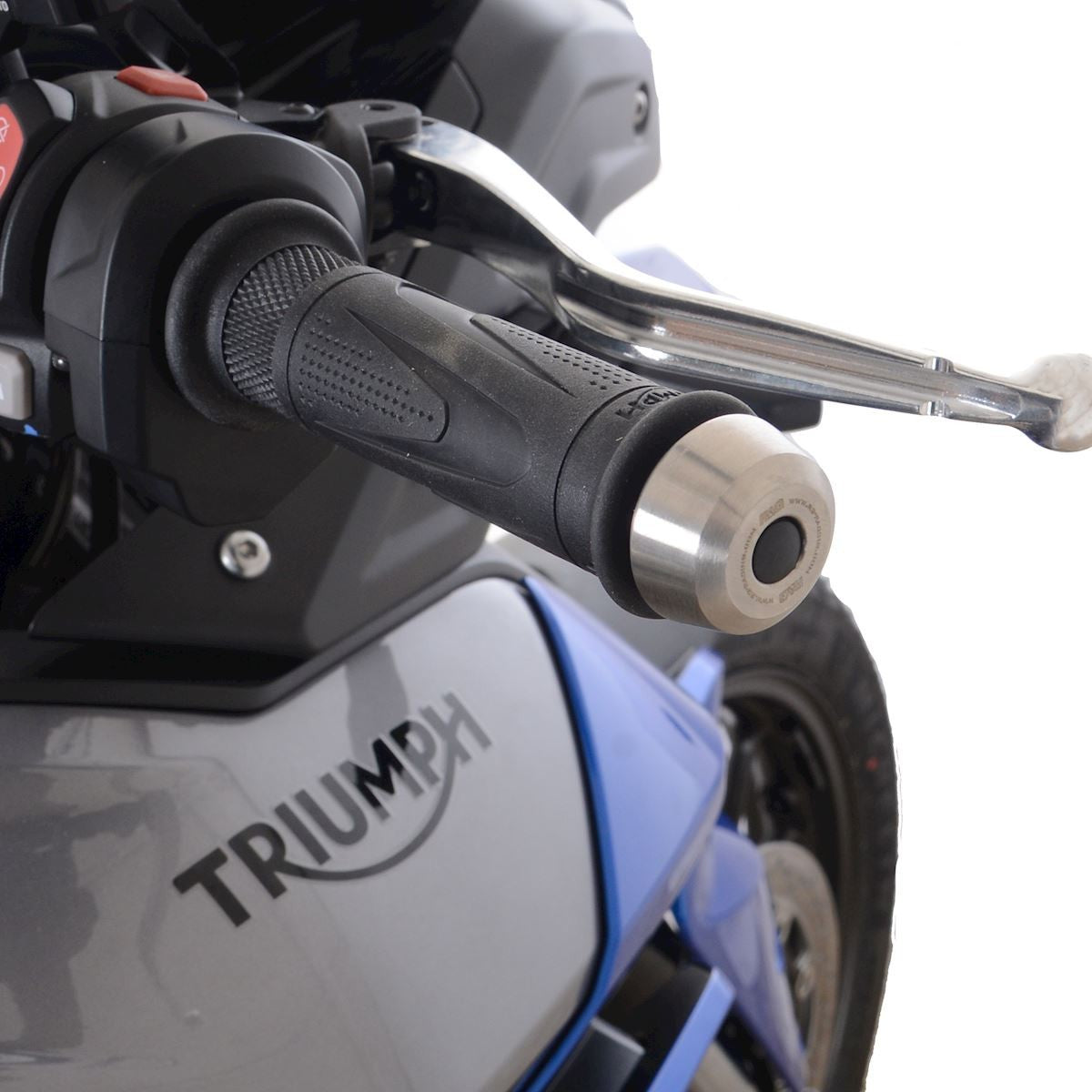 R&G Stainless Styrevekter, Triumph Tiger 850 Sport '21- (without handguards) / Speed Triple 1200 RS '21- (with BE mirrors)