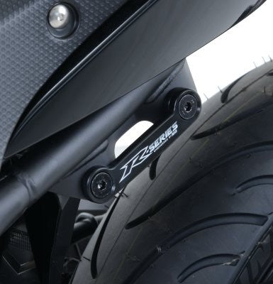 R&G Rear Footrest Plate (left side), Yamaha YZF-R25 '14- / R3 '15- (MT-25 deleted, see BLP0049BK)