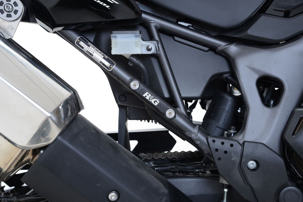 R&G Rear Footrest Plates (pair, black), Honda CRF1000L Africa Twin