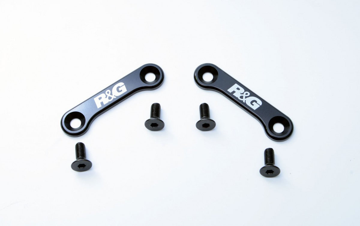 R&G Rear Footrest Plates (pair, black), Triumph Tiger 1050 Sport '16-