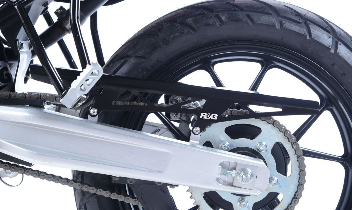 R&G Aluminium Kjedeføring, black, Sinnis Apache 125 SMR '17-