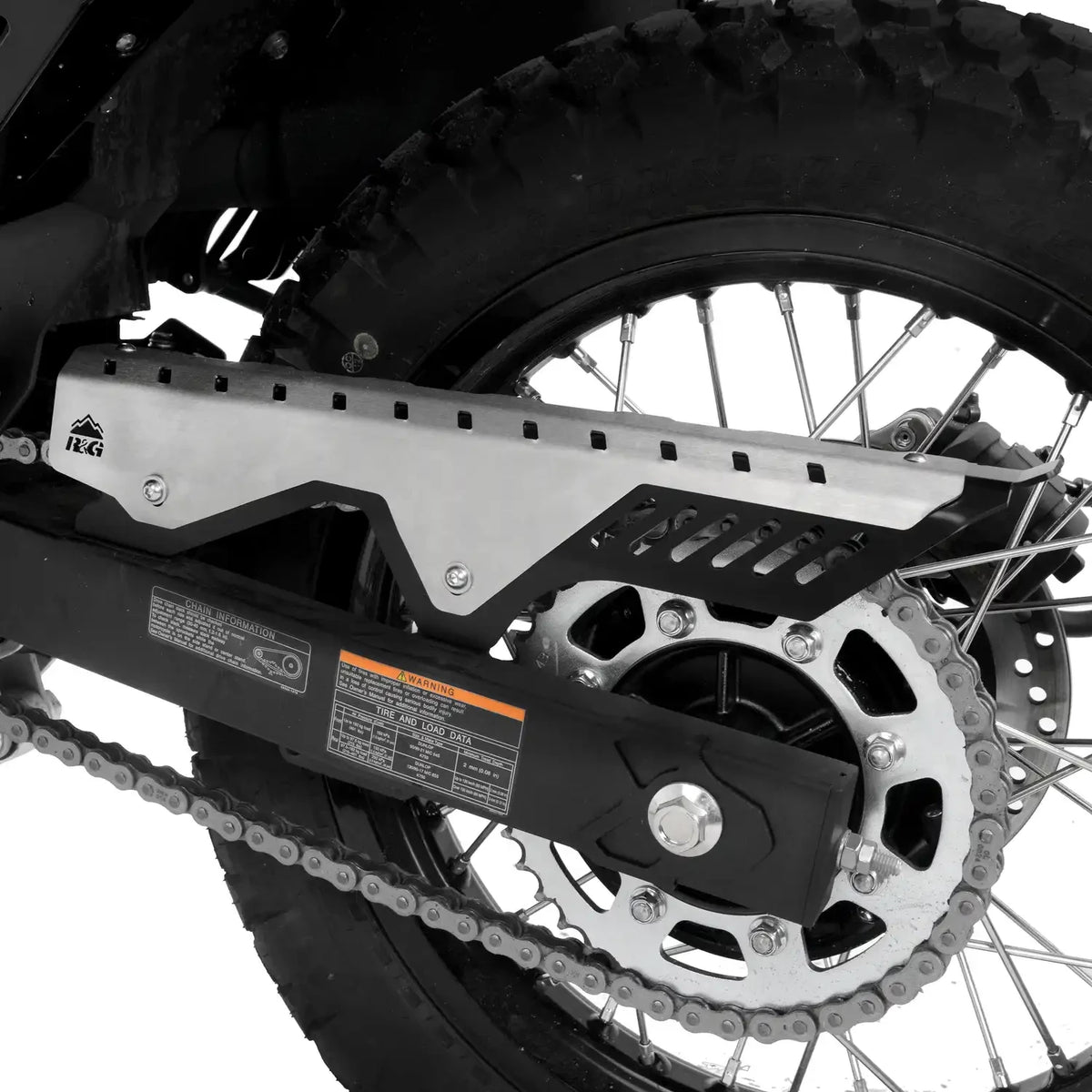 R&G Brushed stainless Kjedeføring, Kawasaki div 650 17-