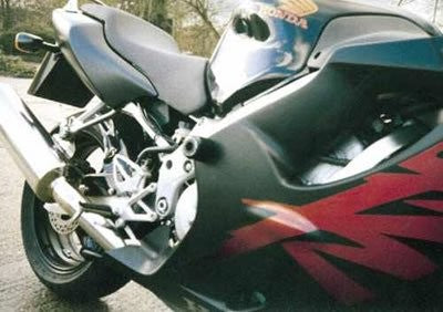 R&G Crash Protectors Black, Honda CBR600F '99-'07 (alu frame)