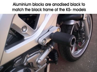 R&G Crash Protectors - Suzuki SV650 K5-K7 unfaired / bikini fairing
