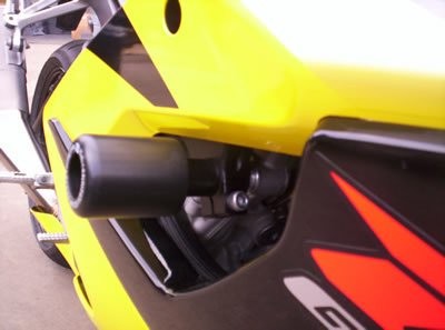 R&G Crash Protectors White - Suzuki GSXR1000K5-K6