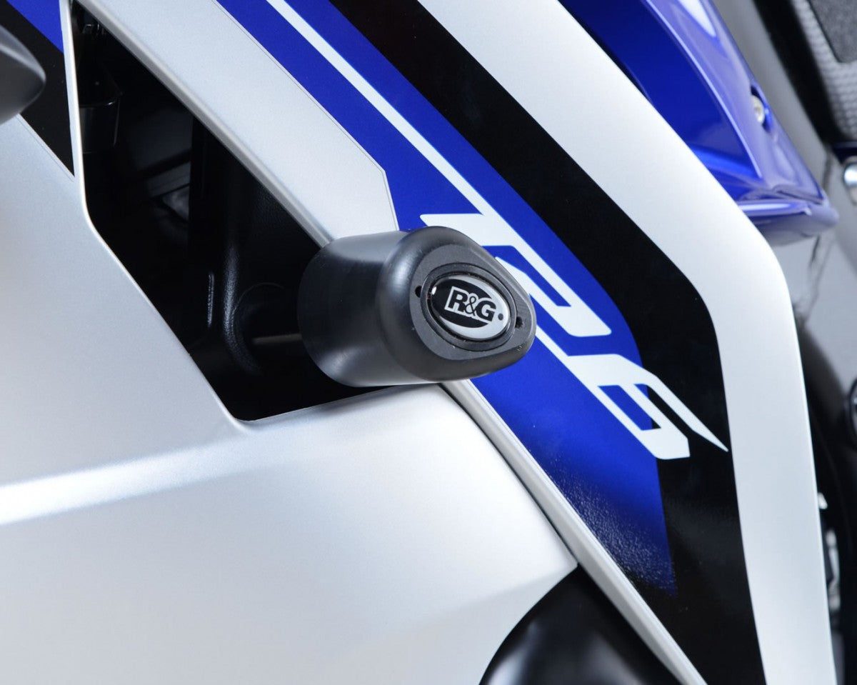 R&G Aero Crash Protectors (Uppers) White, Yamaha YZF-R6 '06-'16