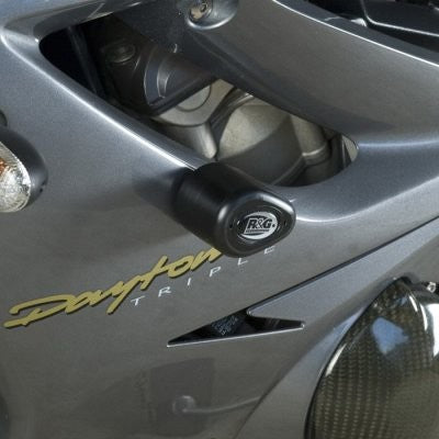 R&G Aero Crash Protectors, Triumph 675 Daytona (white) '06-'12