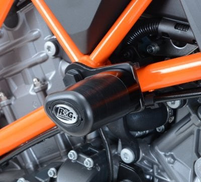 R&G Aero Crash Protectors, KTM 1290 Super Duke [R] '14-'19 (offset kit to take protector away from knee)