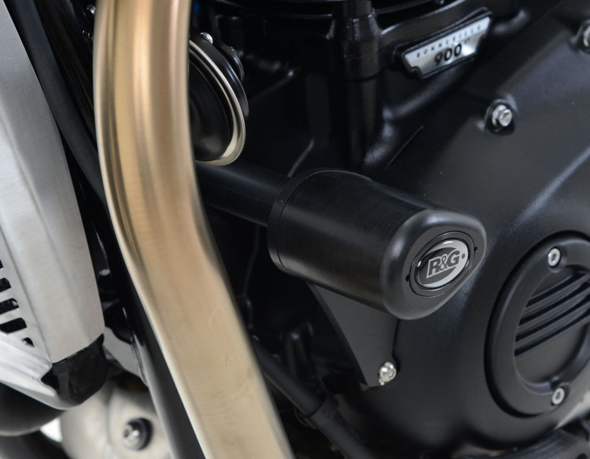 R&G Aero Crash Protectors, Triumph Thruxton 1200/1200R up to 2018 / Street Twin up to 2018 / T100 / T120 Bonneville / Street Cup '17-'18 / Speed Twin '21-