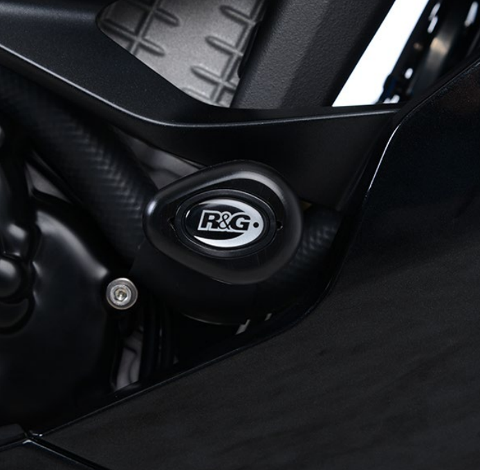 R&G Aero Crash Protectors - white (race USE only), Kawasaki ZX636 '19-