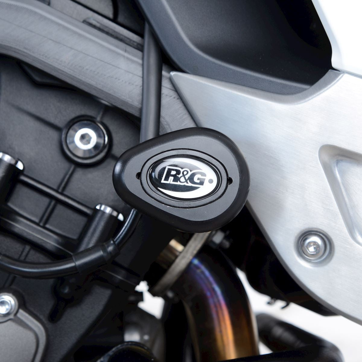 R&G Aero Crash Protectors, Triumph Tiger 900 (GT/Rally) '20- / Tiger 850 Sport '21- (attaches to two engine mounts)