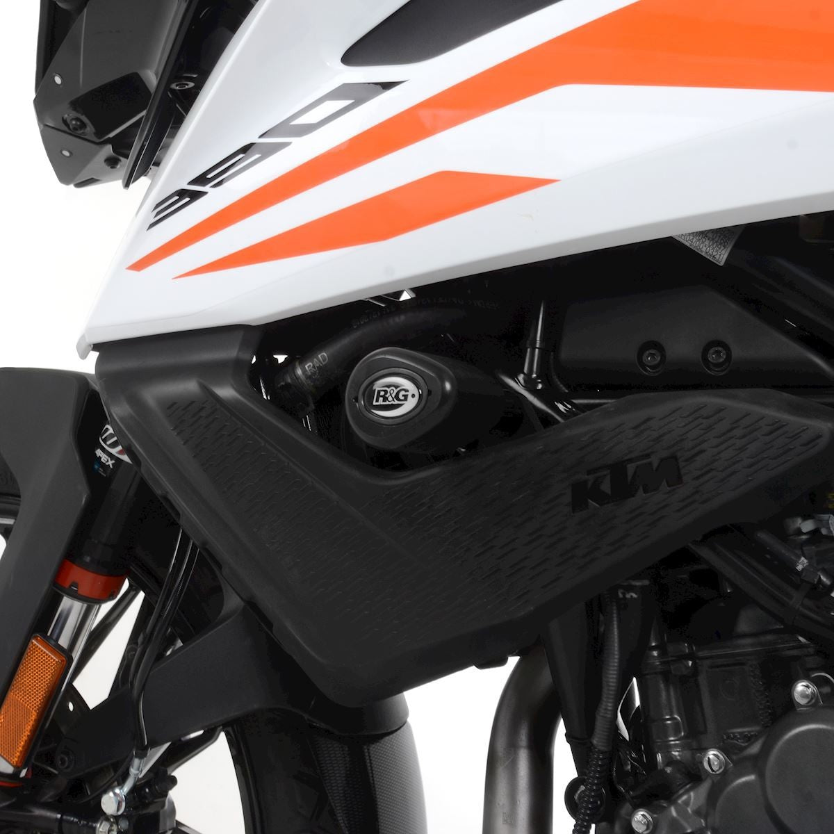 R&G Aero Crash Protectors (white), KTM 390 Adventure '20-